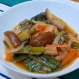 ツナとめんつゆで彩り野菜の簡単煮浸し風　さっと煮